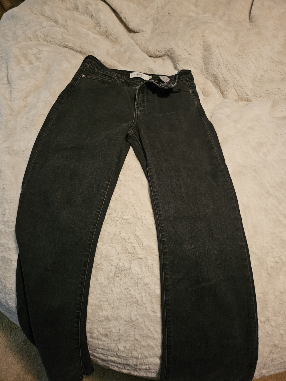 Black Womans Hidden Jeans